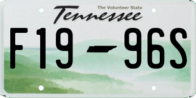 TN license plate F1996S