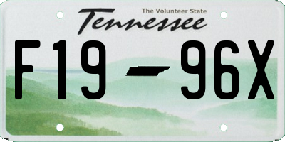 TN license plate F1996X