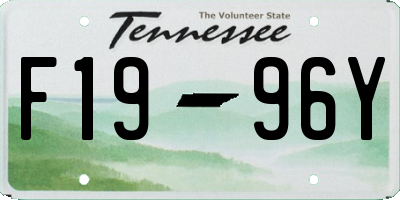 TN license plate F1996Y