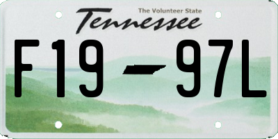 TN license plate F1997L