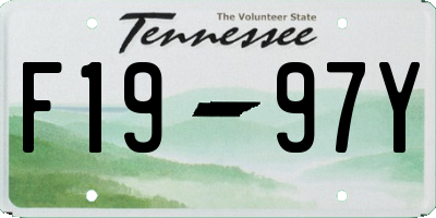 TN license plate F1997Y