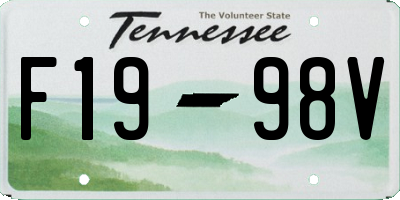 TN license plate F1998V