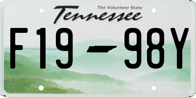 TN license plate F1998Y