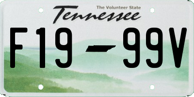 TN license plate F1999V