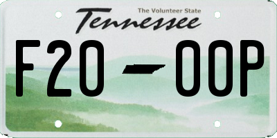 TN license plate F2000P