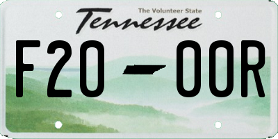 TN license plate F2000R