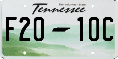 TN license plate F2010C