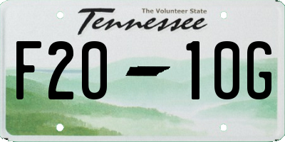TN license plate F2010G