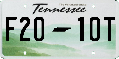 TN license plate F2010T