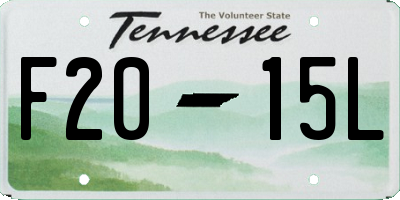 TN license plate F2015L