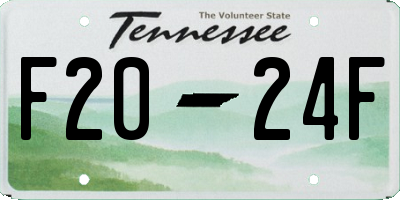 TN license plate F2024F