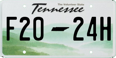 TN license plate F2024H