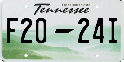 TN license plate F2024I