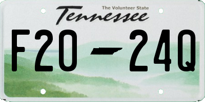 TN license plate F2024Q