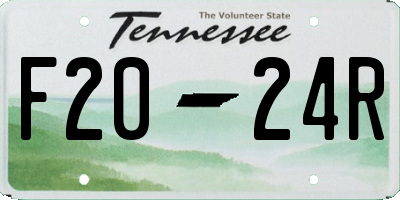 TN license plate F2024R