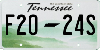 TN license plate F2024S