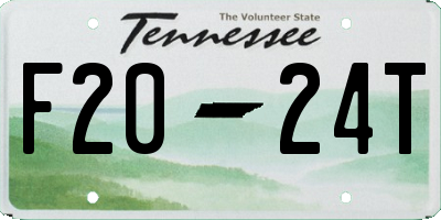 TN license plate F2024T