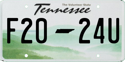 TN license plate F2024U
