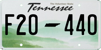 TN license plate F2044O