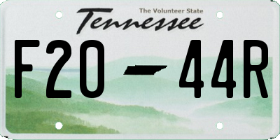 TN license plate F2044R