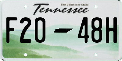 TN license plate F2048H