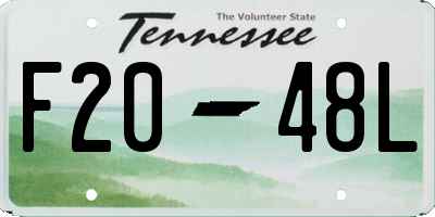 TN license plate F2048L