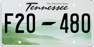 TN license plate F2048O