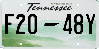 TN license plate F2048Y