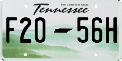 TN license plate F2056H