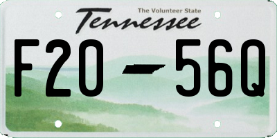 TN license plate F2056Q