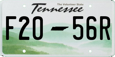 TN license plate F2056R