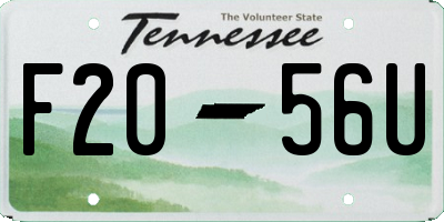 TN license plate F2056U