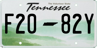 TN license plate F2082Y
