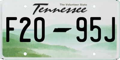 TN license plate F2095J