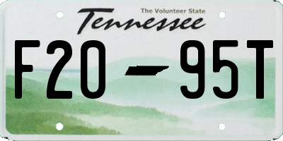 TN license plate F2095T