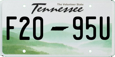 TN license plate F2095U