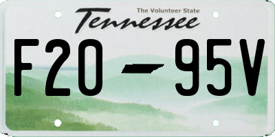 TN license plate F2095V