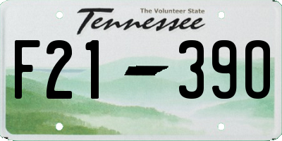 TN license plate F2139O