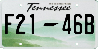 TN license plate F2146B