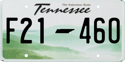 TN license plate F2146O