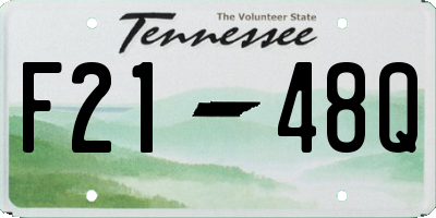 TN license plate F2148Q