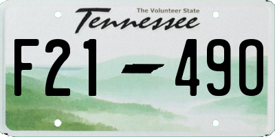 TN license plate F2149O