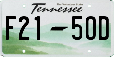 TN license plate F2150D