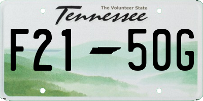 TN license plate F2150G