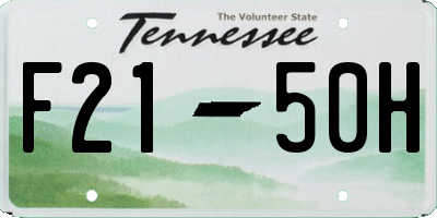 TN license plate F2150H