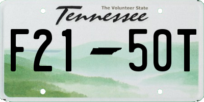 TN license plate F2150T