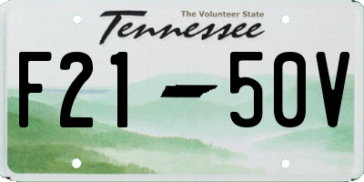 TN license plate F2150V