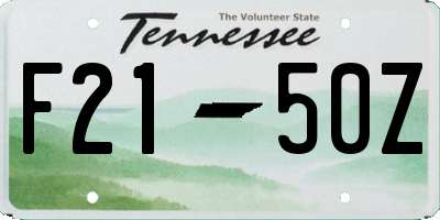 TN license plate F2150Z