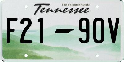 TN license plate F2190V