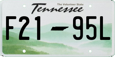TN license plate F2195L